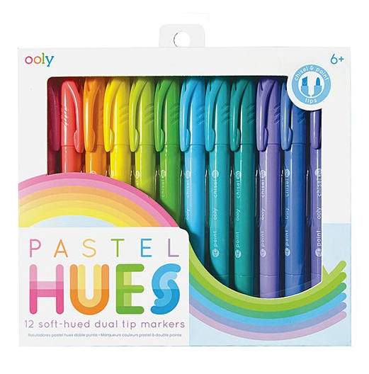 Pastel Hues Dual Tip Marker Set