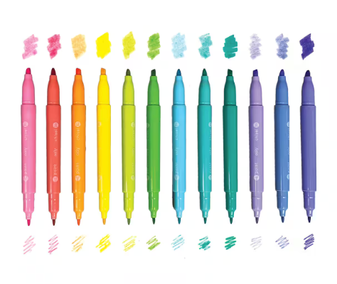 Pastel Hues Dual Tip Marker Set