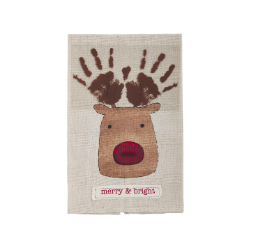 Holiday Handprint Tea Towel