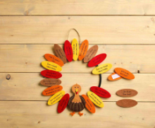 Turkey Gratitude Wreath