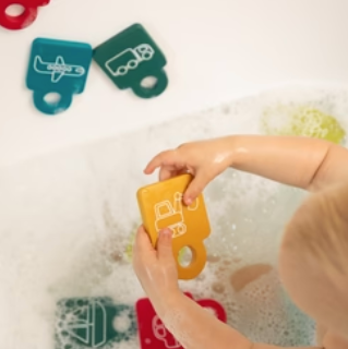10 Piece Foam Bath Stacker Toys