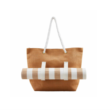 Woven Mat And Tote Set