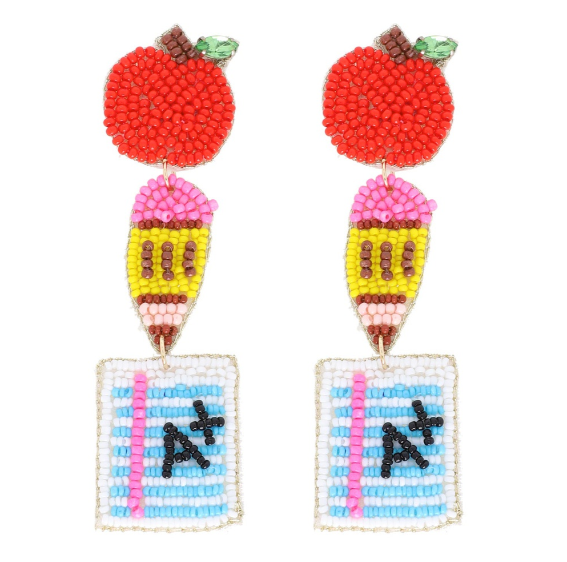 A+ 3 Tier Beaded Earring