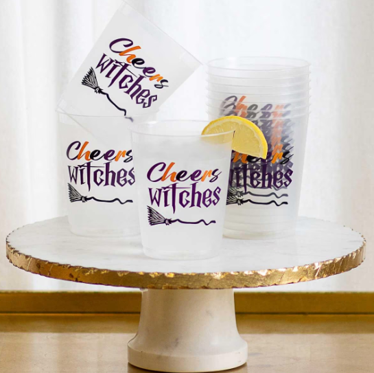 Cheers Witches Frosted Party Cup Set