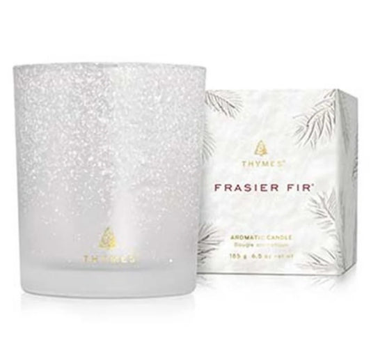 Thymes Frasier Fir Novelty Statement Aromatic 6.5oz Candle