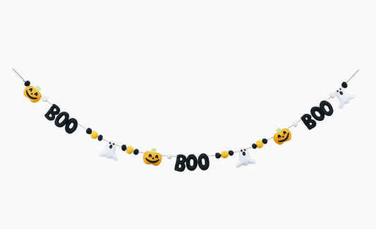 Boo Pumpkin Ghosts Banner