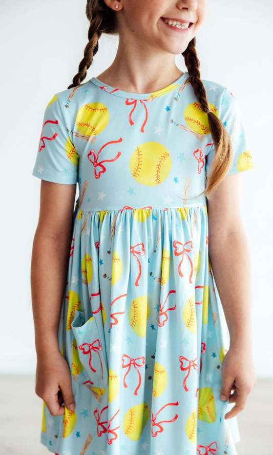 Softball Sweetie Twirl Dress