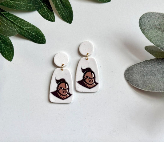 Clay College Mascot Earrings