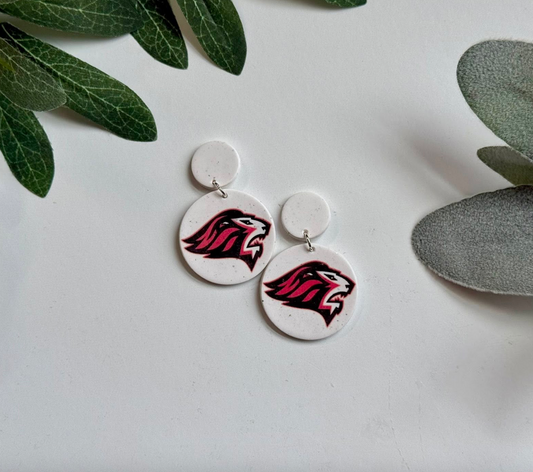 Clay High School Mascot Earrings