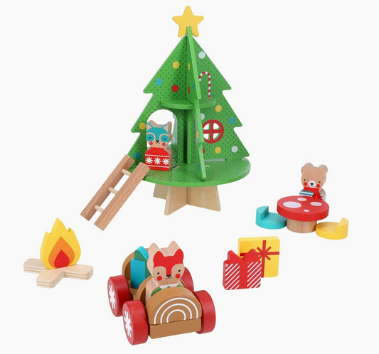 Christmas Treehouse Wooden Play Set
