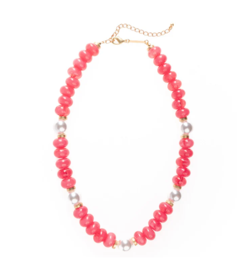 Layla Necklace - Coral