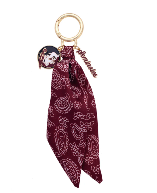 College Logo Bandana Bag Charm