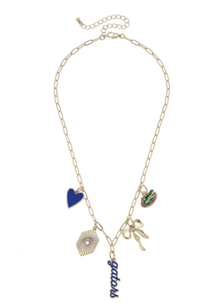 Paper Clip College Charm Collector Necklace