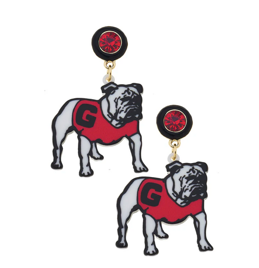 Georgia Bulldog Earrings