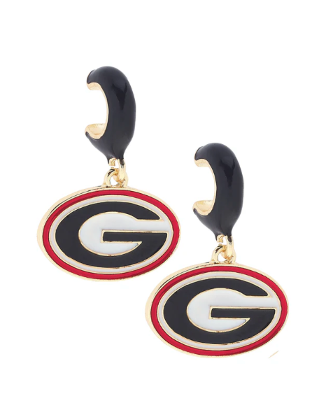 Georgia Bulldog Earrings