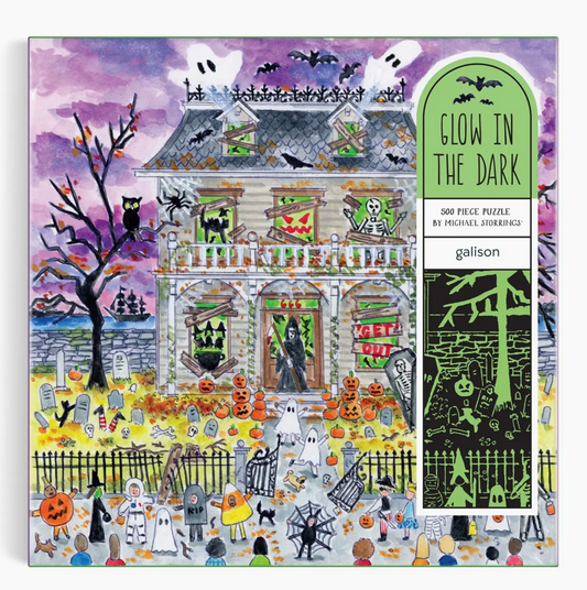 Michael Storrings Haunted House 500 Piece Glow in the Dark Puzzle