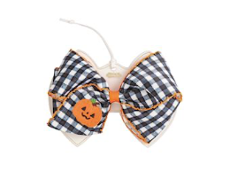 Pumpkin Embroidered Bows