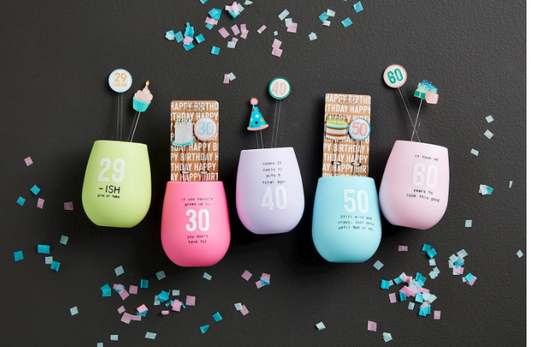 Birthday Silicone Wine Sets