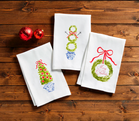 Christmas Topiary Towels