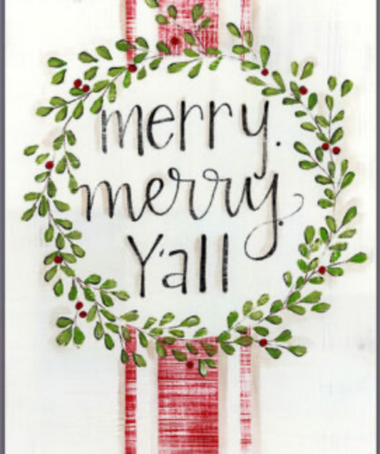 Merry Merry Y'all Garden Flag