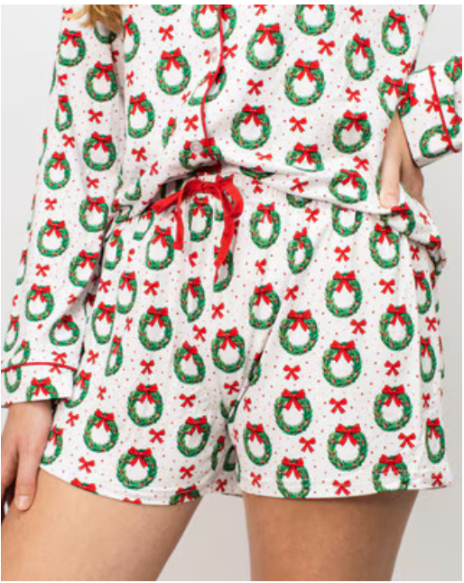 Clara Wreath Sleep Shorts