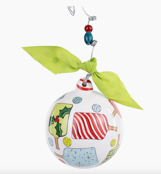 One More Game Pickleball Ornament