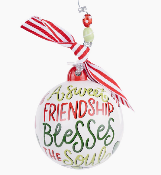 Sweet Friendship Blesses The Soul Ornament