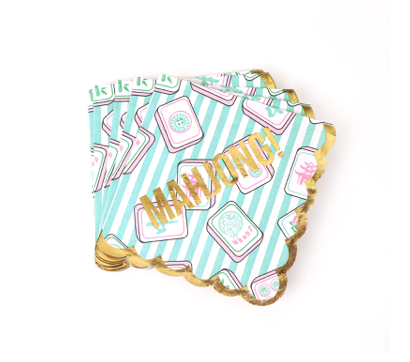 Mahjong Paper Beverage Napkins