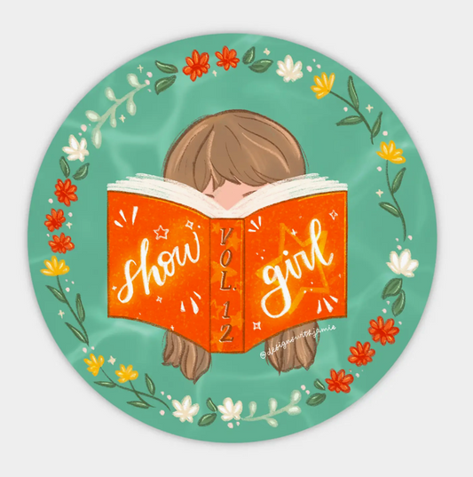 Shwgrl Reading Sticker