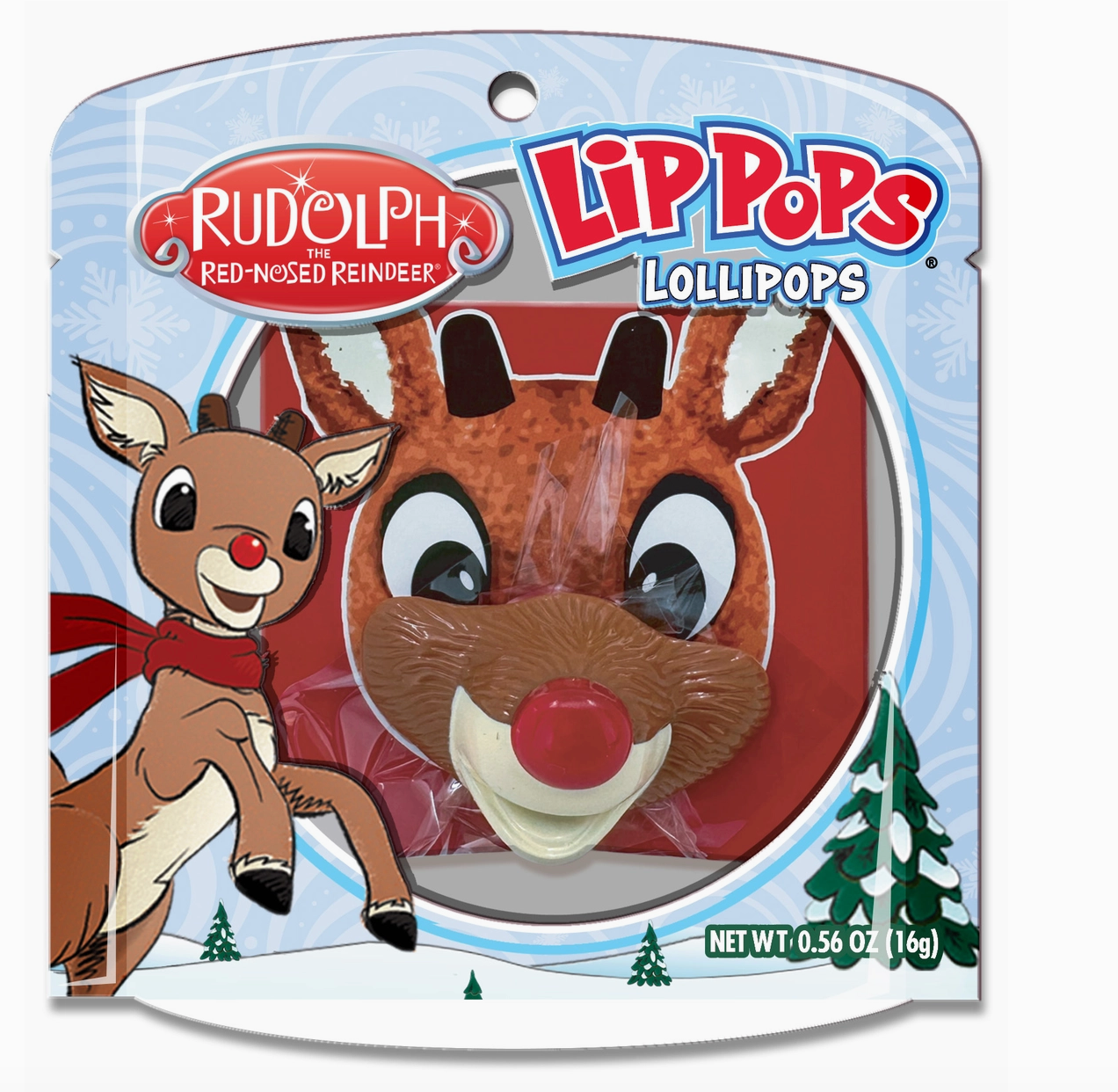 Rudolph Lip Pops Lollipops