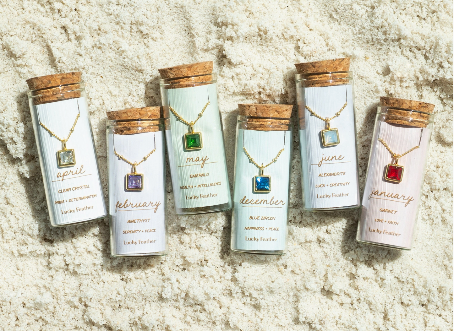 Birthstone Bottle Necklace