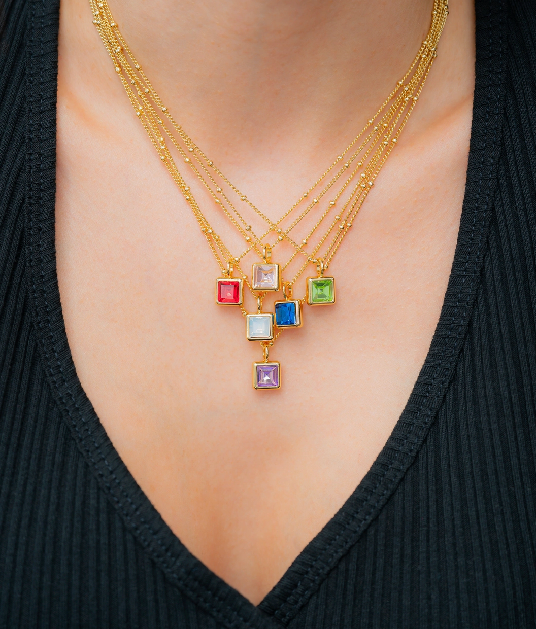 Birthstone Bottle Necklace