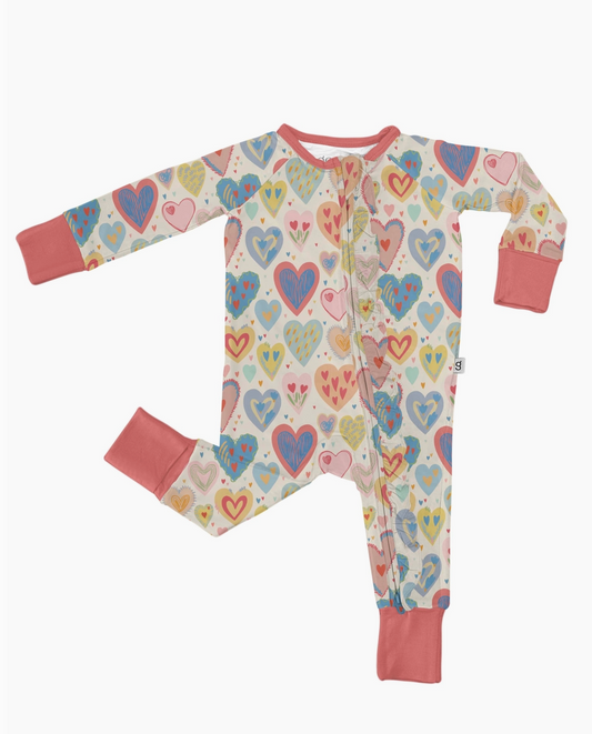 LS Zip PJ in Lovestruck by Goosies