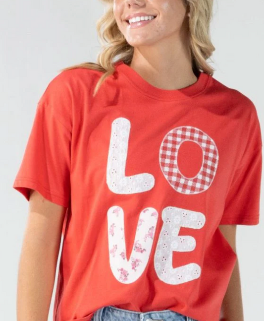 Simply Southern LOVE Patch Shirt