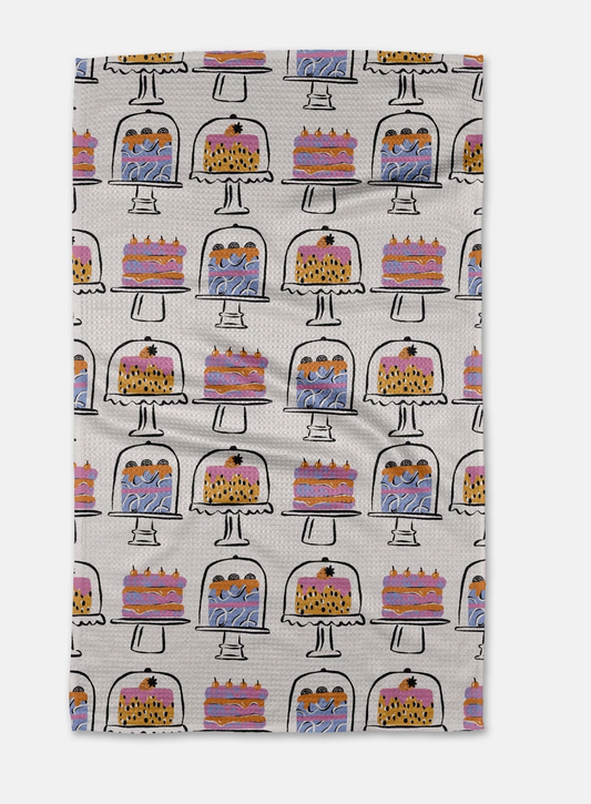 Cakes in the Window Tea Towel by Geometry