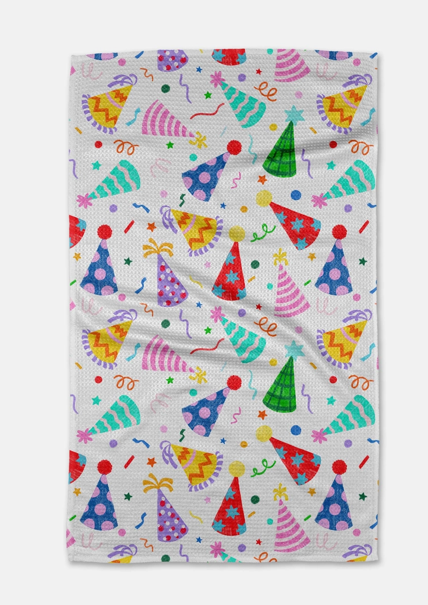 Hats Off Tea Towel by Geometry