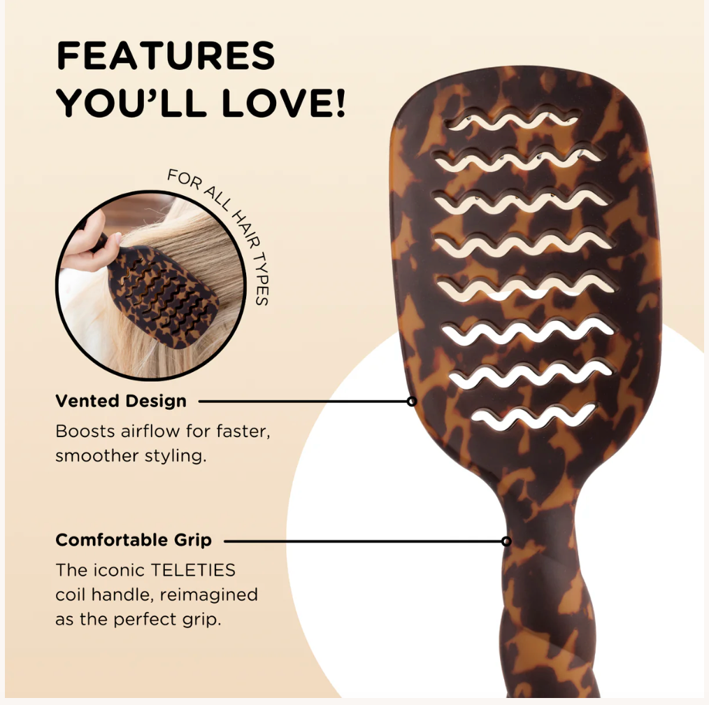 Vented Hair Brush by Teleties