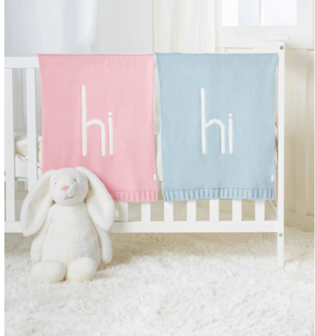 HI Knit Baby Blanket