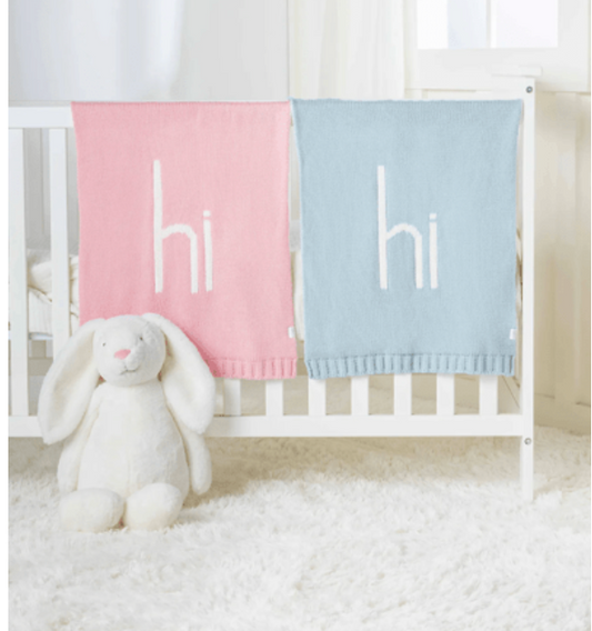 HI Knit Baby Blanket