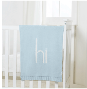 HI Knit Baby Blanket