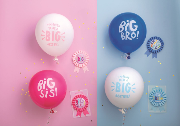 Sibling Button & Balloon