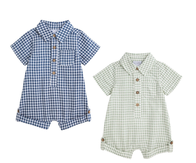 Gingham Collar Shortall