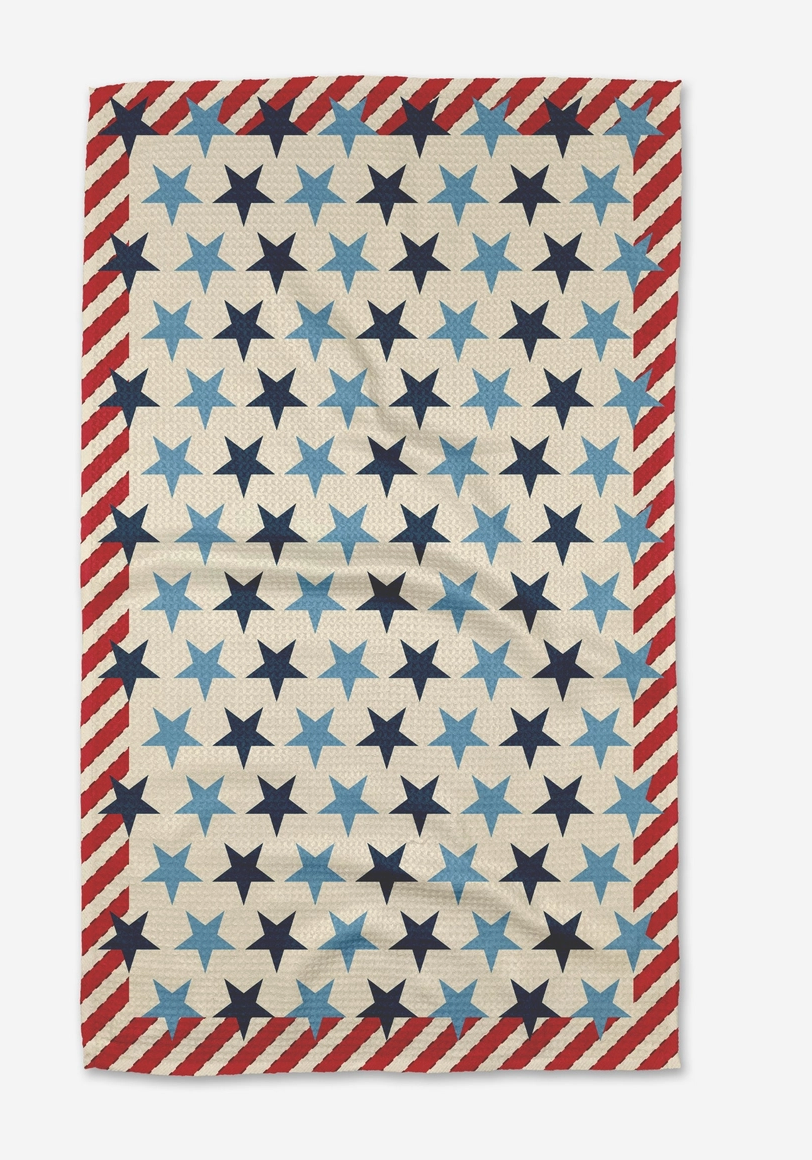 Summer Fair Tea Towel by Geometry