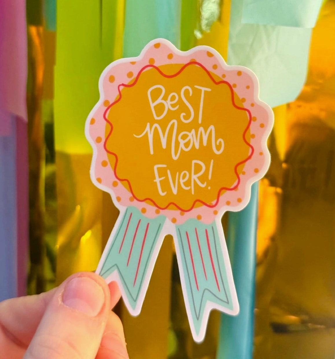 Best Mom Ever Award Sticker