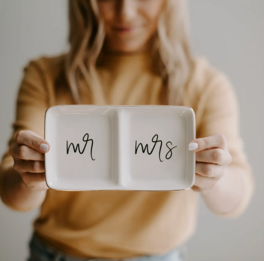 Mr. and Mrs. Jewelry Dish