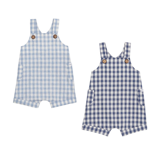 Gingham Shortalls