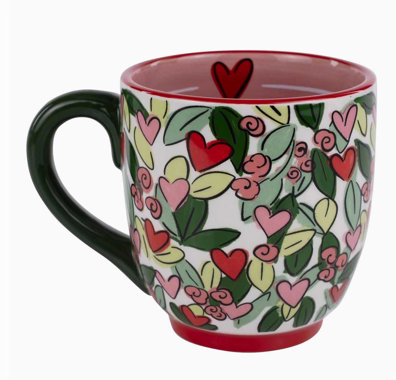 Mom Hearts & Flowers Mug