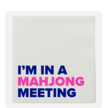 Mahjong Cocktail Napkins by Mahji Mamas