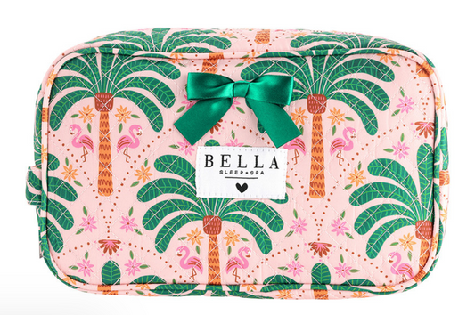 Quilted Cosmetic Bag with Monogram