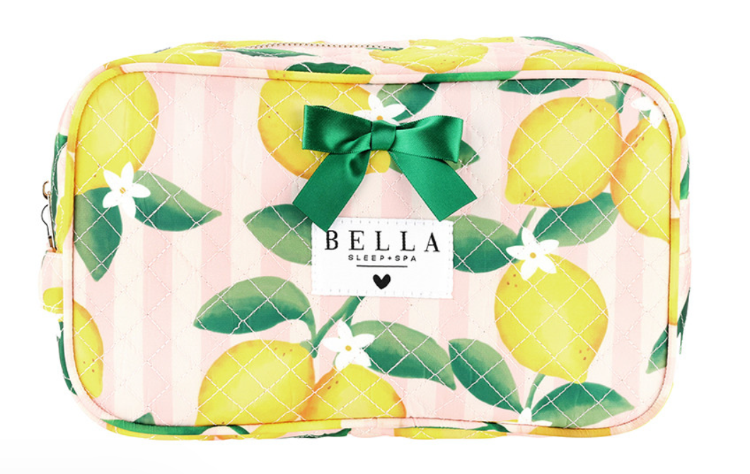 Quilted Cosmetic Bag with Monogram